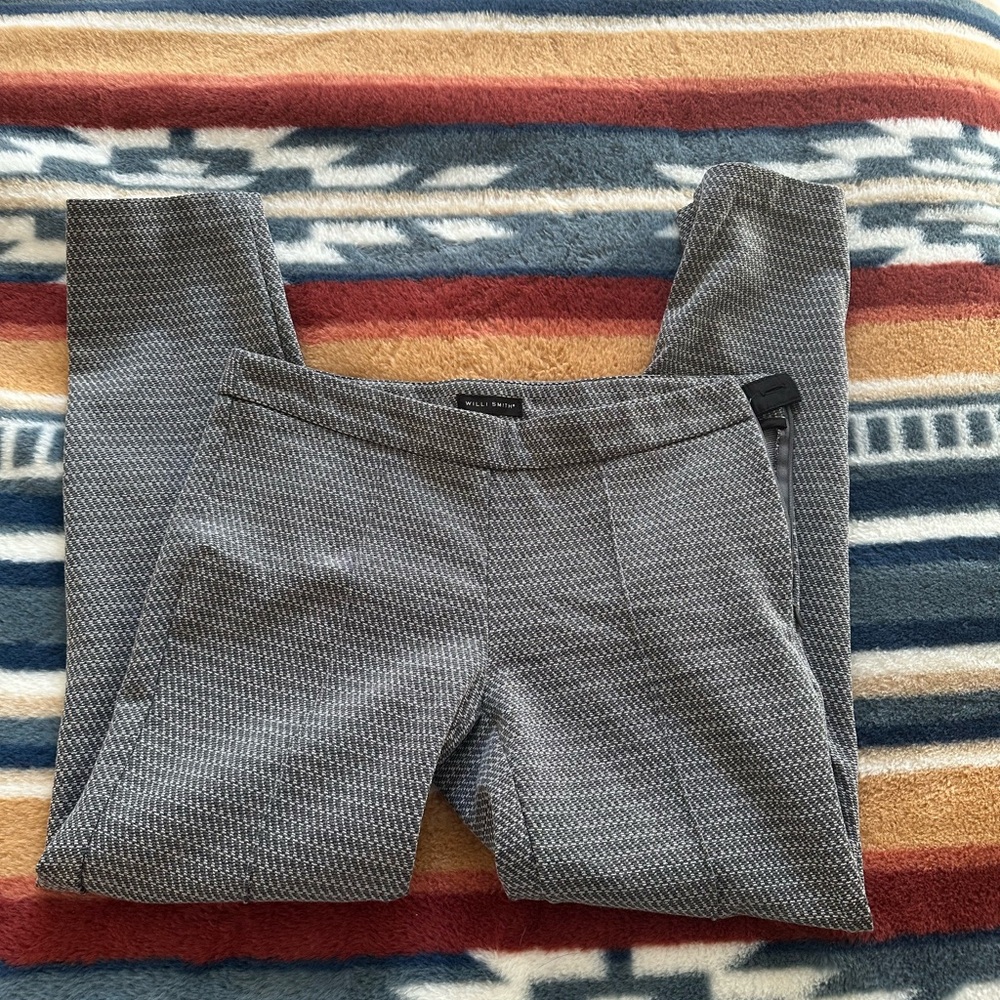Willi Smith Gray Patterned Pants